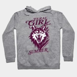 Feral Girl Summer Wolf Hoodie